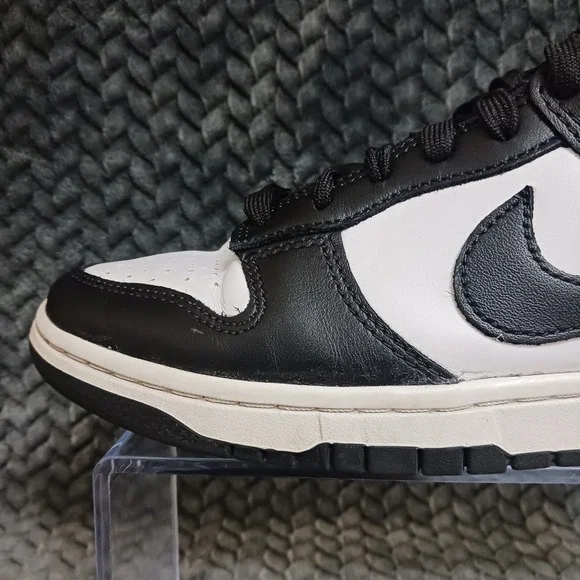 Nike Dunk Low Black White Men's Retro Sneakers Shoes DD1391-100 Size 7.5 - Picture 14 of 16